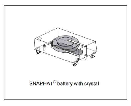 M4T28-BR12SH1  SNAPHAT BATT/CRYSTAL FORSOIC